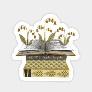 floral books I Sticker